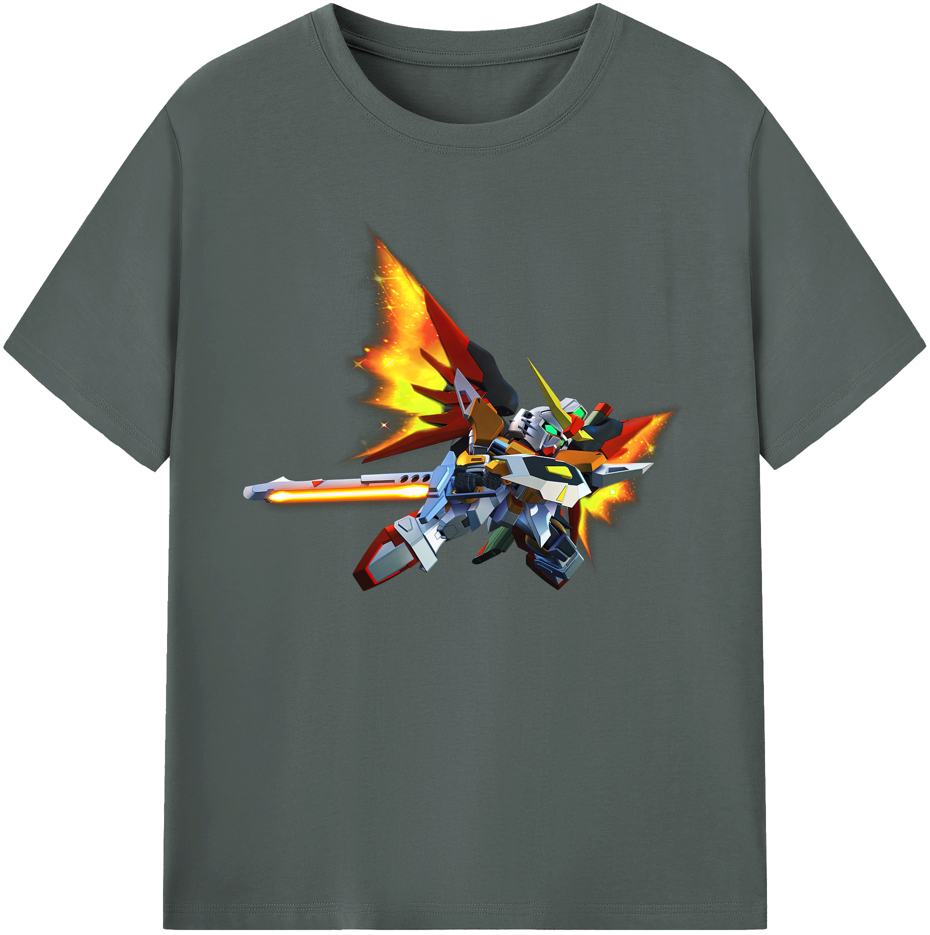 （画像用） 機動戦士ガンダム Mobile Suit Gundam 綿100％ メンズ半袖Tシャツ｜肌触りやわらか＆通気性